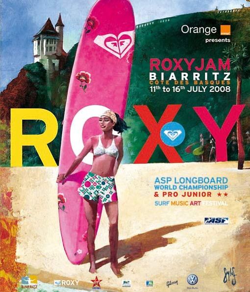 THE BIARRITZ ROXY JAM FESTIVAL OF FEMALE SURF, MUSIC & ART 11th to 16th July 2008